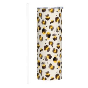 20oz Straight Stainless Steel Tumbler with Straw